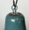 Lámpara de fábrica industrial esmaltada en verde, años 60, Imagen 4