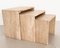 Mid-Century Italian Travertine Nesting Tables, 1970s, Set of 3 18