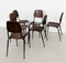 Italienische Mid-Century Stühle aus Nussholz von Velca Legnano, 1960er, 6er Set 11