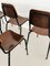 Mid-Century Italian Plywood Nutwood Chairs from Velca Legnano, 1960s, Set of 6, Image 3