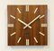 Vintage Brown Wooden Wall Clock from Pragotron, 1980s 1