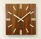 Vintage Brown Wooden Wall Clock from Pragotron, 1980s, Image 1