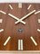 Vintage Brown Wooden Wall Clock from Pragotron, 1980s 9