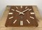 Horloge Murale Vintage en Bois Marron de Pragotron, 1980s 8