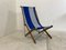 Vintage Foldable Campaign Garden Beach Chair, 1940s, Image 4