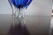 Vaso vintage in vetro blu, anni '60, Immagine 7