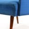 Fauteuil Mid-Century en Tissu Bleu, Allemagne 1970s 2