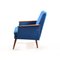 Fauteuil Mid-Century en Tissu Bleu, Allemagne 1970s 7