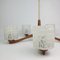 Teak and Glass Chandelier from Temde, 1960s, Image 3