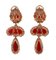14 Karat Rose Gold Dangle Earrings, 1990s, Set of 2 2