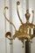 Antique Italian Heavy Ornated Brass Hall Rack 6