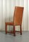 Vintage Brown Oak and Leather Halo Soho Dining Chairs, Set of 6 7