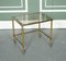 Vintage Hollywood Regency Brass & Glass Nest of Tables, 1950s, Set of 3 8