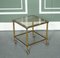 Tables Gigognes Hollywood Regency Vintage en Laiton et Verre, 1950s, Set de 3 9