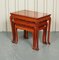 Oriental Teak Nest of Tables, Set of 3 6