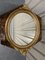 Gold Gilted Oval Mirrors, Set of 2 7