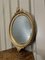 Gold Gilted Oval Mirrors, Set of 2 3