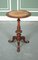 Antiker viktorianischer Säulentisch aus Wurzel- & Nussholz 3