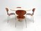 Sedie Ant vintage di Arne Jacobsen, set di 4, Immagine 7
