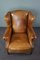Vintage Sheep Leather Lounge Chair 7