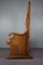 Antique Sheep Leather Throne Chair, Image 5