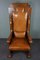 Antique Sheep Leather Throne Chair 6