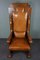 Antique Sheep Leather Throne Chair, Image 6