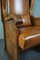 Antique Sheep Leather Throne Chair, Image 9