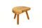 Tripod Stool in Elm, Sweden, 1950s, Image 1