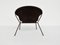 Deep Brown Suede Foldable Balloon Chair attributed to Hans Olsen, Denmark, 1955, Image 4