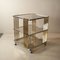 Brass and Steel Bar Trolley with Smoke Glass Shelves, 1970s 1