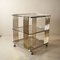 Brass and Steel Bar Trolley with Smoke Glass Shelves, 1970s, Image 4