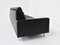 Divano moderno in pelle nera attribuito a Florence Knoll Bassett per Knoll Inc. / Knoll International, Stati Uniti, anni '60, Immagine 5