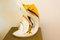 Italian Heron Figure in White and Gold Lacquered Ceramic from Ahury, 1970s 5
