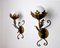 Floral Sconces by Ferro Arte, Spain, 1960s, Set of 2 6