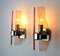 Murano Glass Rose Sconces from Veca, Italy, 1960s, Set of 2, Image 2