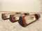 Burgundy Wall Lamps by Gianfranco Frattini, Italy, 1980s, Set of 3, Image 3