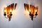 Gold Leaf Floral Sconces from Ferro Arte, Spain, 1960s, Set of 2 2