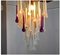 Murano Cascading Crystal Ceiling Lamp by Venini, Italy, 1960s 2