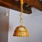 Lámpara colgante de ratán, años 60. Juego de 2, Imagen 1