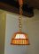 Rattan Suspension Light, France, 1960s, Set of 2 2