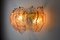 Wall Light with Murano Glass Leaves from Mazzega, Italy, 1960s 4