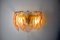 Wall Light with Murano Glass Leaves from Mazzega, Italy, 1960s 3