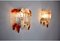 Murano Glas Wandlampen, Italien, 1960er, 2er Set 2