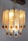 Frosted Murano Glass Chandelier from Mazzega, Italy, 1960s 4