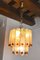 Frosted Murano Glass Chandelier from Mazzega, Italy, 1960s 6