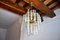 Curved Glass Cascading Chandelier by Paolo Venini, Italy, 1970s, Set of 2 7