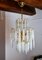 Curved Glass Cascading Chandelier by Paolo Venini, Italy, 1970s, Set of 2, Image 1