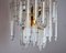 Curved Glass Cascading Chandelier by Paolo Venini, Italy, 1970s, Set of 2 6