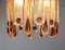 Frosted Murano Glass Chandelier from Mazzega, Italy, 1960s 5